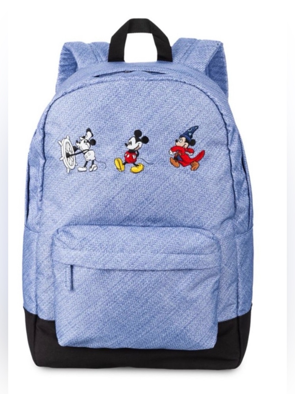 Disney Store Mickey Mouse Through the Years Backpack Book Bag Blue 2020 NEW